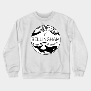 Killer Whale Bellingham Washington Crewneck Sweatshirt